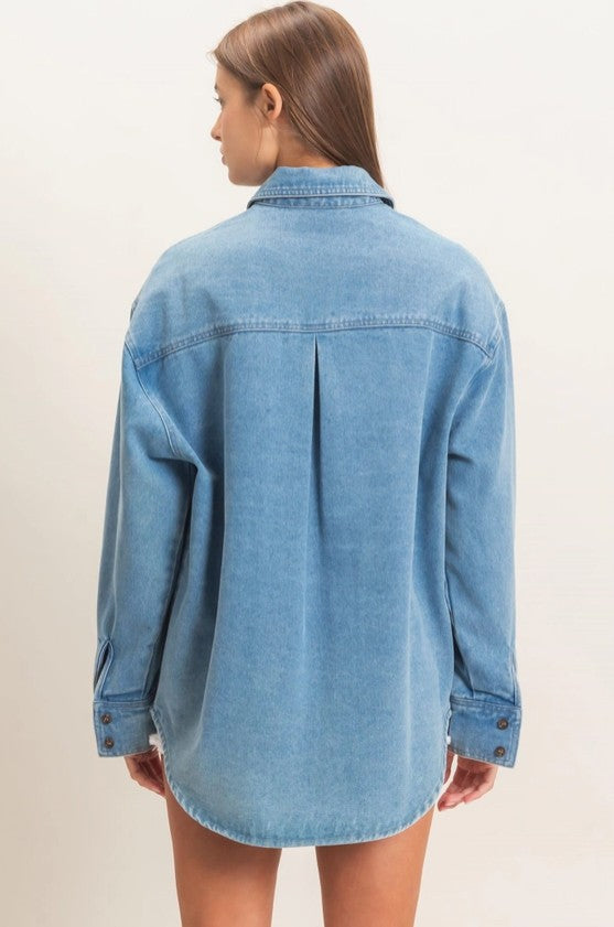 Dorthy Denim Button-Up