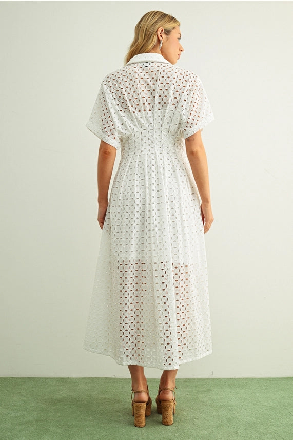Elise Eyelet Dress