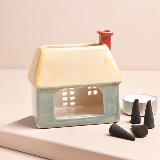 Incense and Tea Light Holder English Cottage