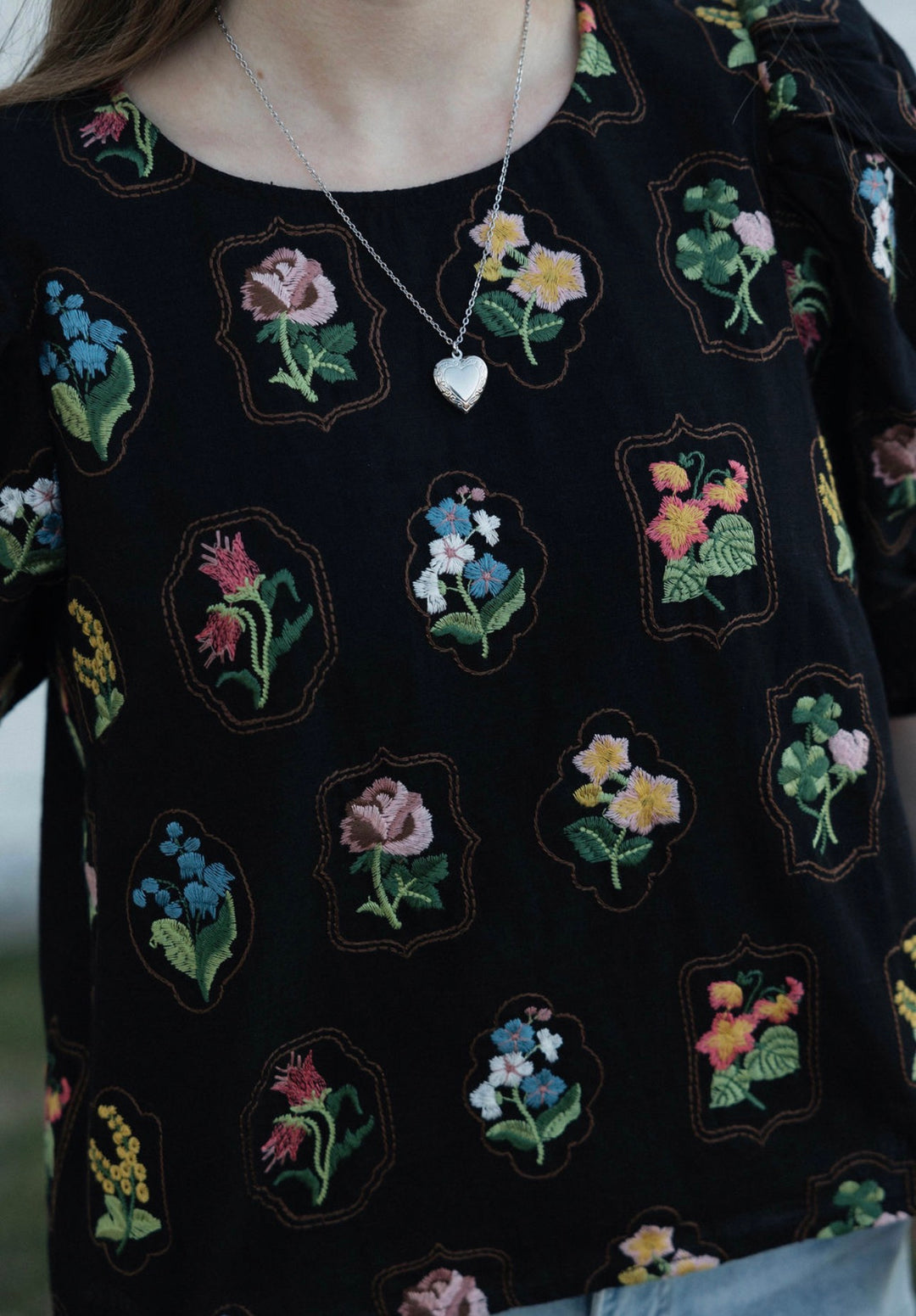 Jo Floral Embroidered Blouse