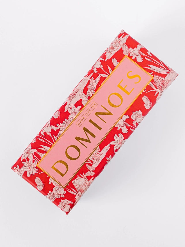 Fairy House Toile Dominoes Set