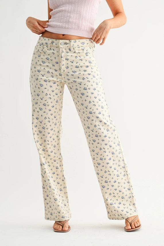 Fiona Floral Jeans