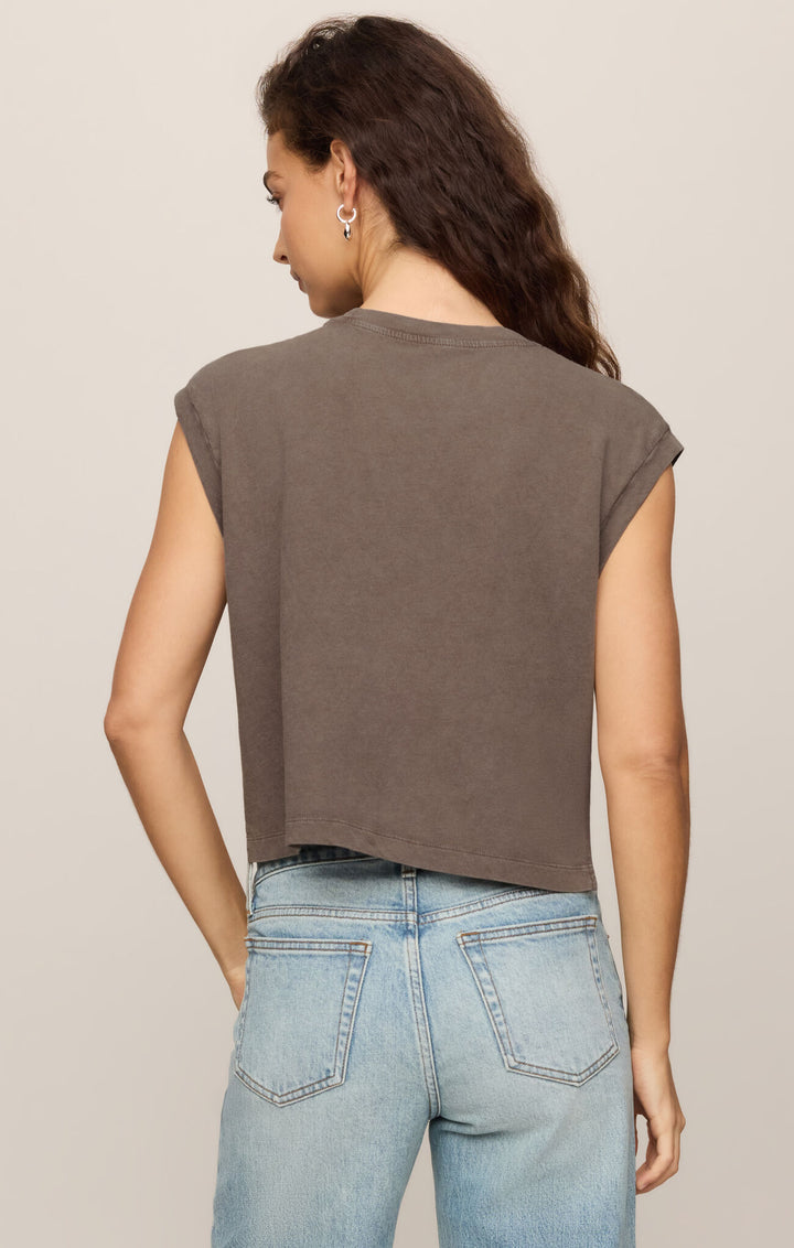 Flex Sleeveless Tee - Pebble Coast