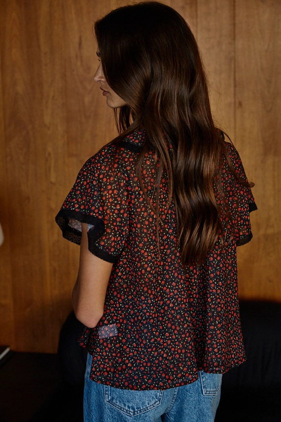 Floral Peter Pan Blouse