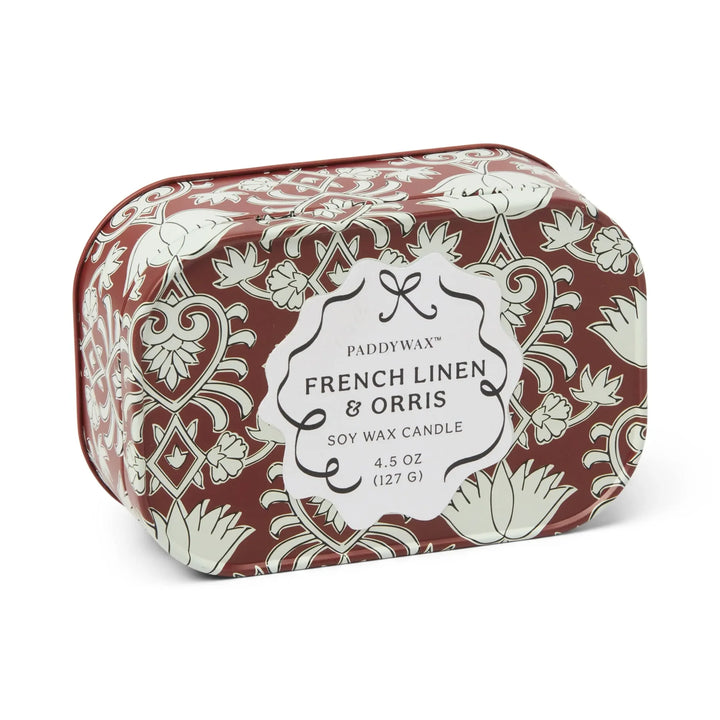 Fresh Linen & Orris Chérie Tin Candle