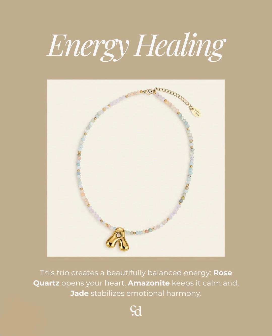 Pastel Bubble Inital Necklace