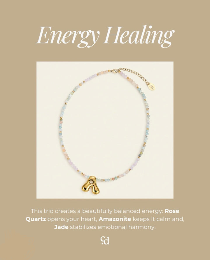 Pastel Bubble Inital Necklace