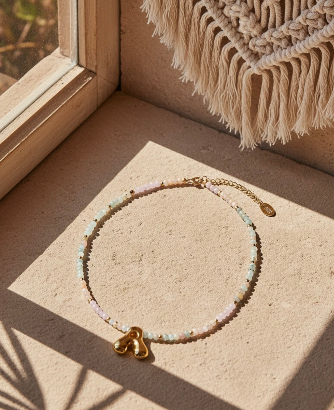 Pastel Bubble Inital Necklace