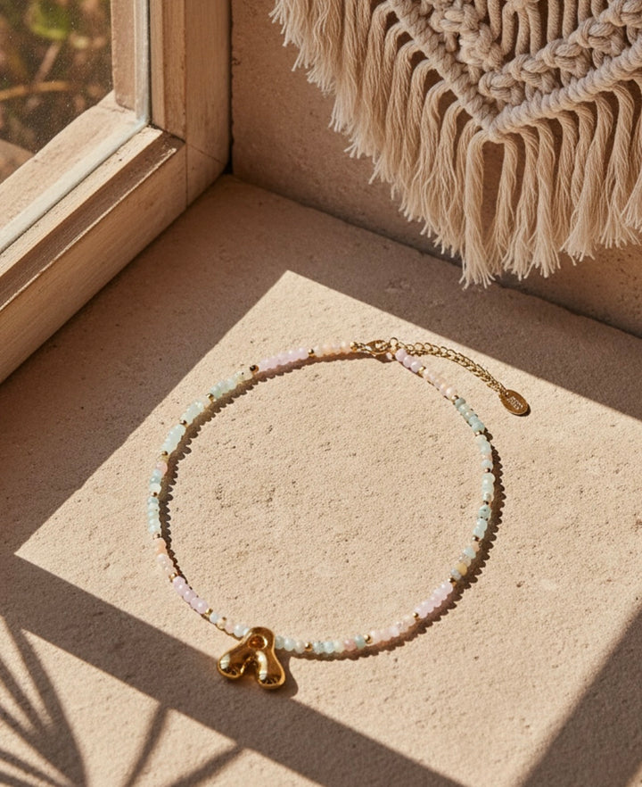 Pastel Bubble Inital Necklace