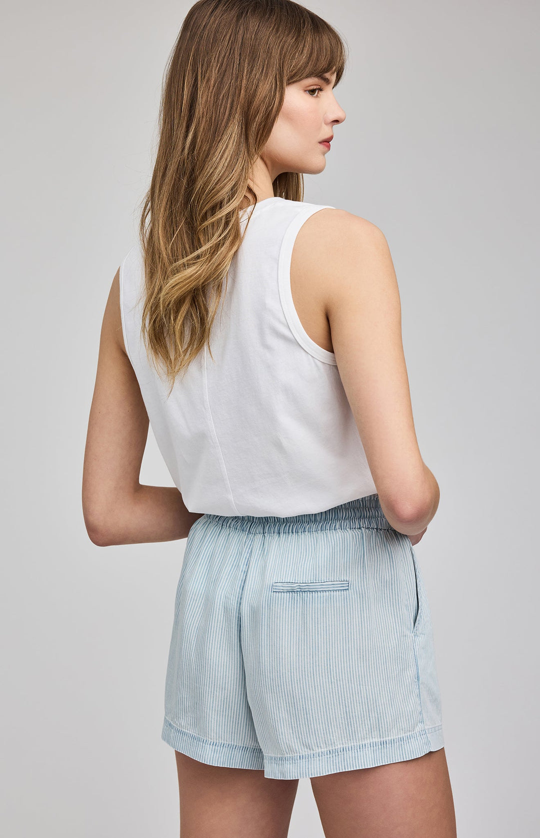 Tessa Short Blue Stripe