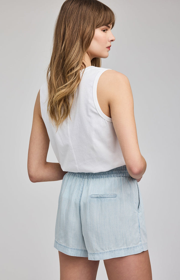 Tessa Short Blue Stripe