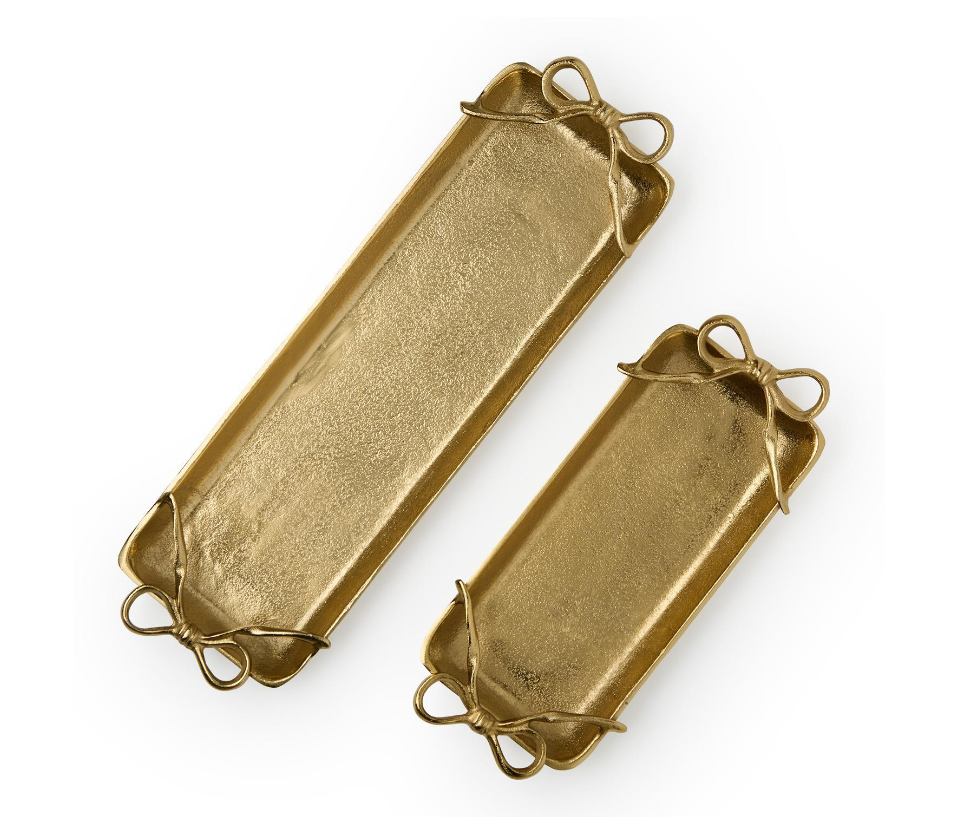 Gold Bow Serving Tray