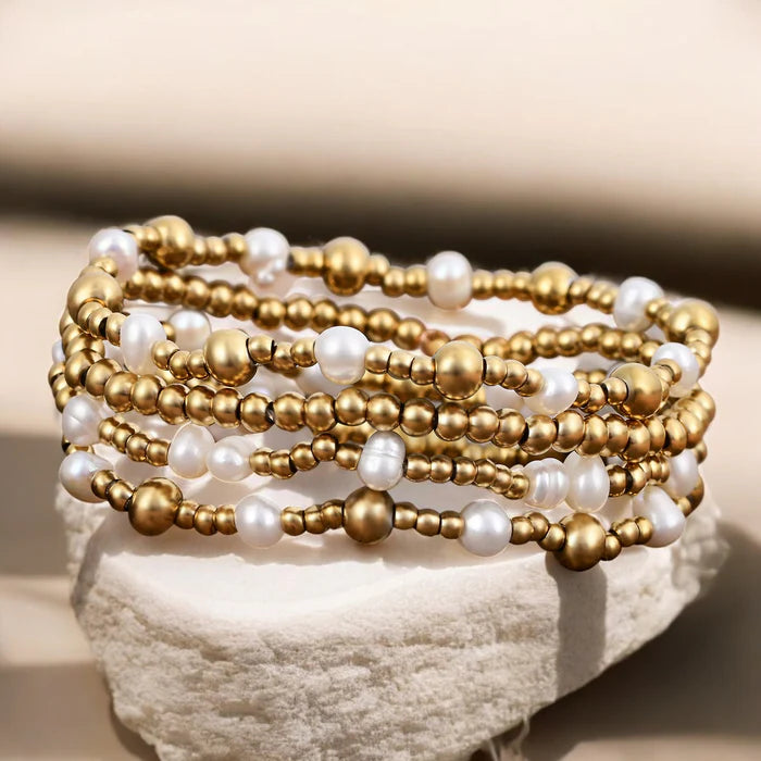 Stacked Beaded Bracelet Set