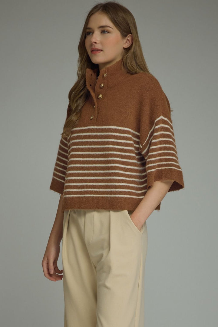 Gretchen Striped Knit Top