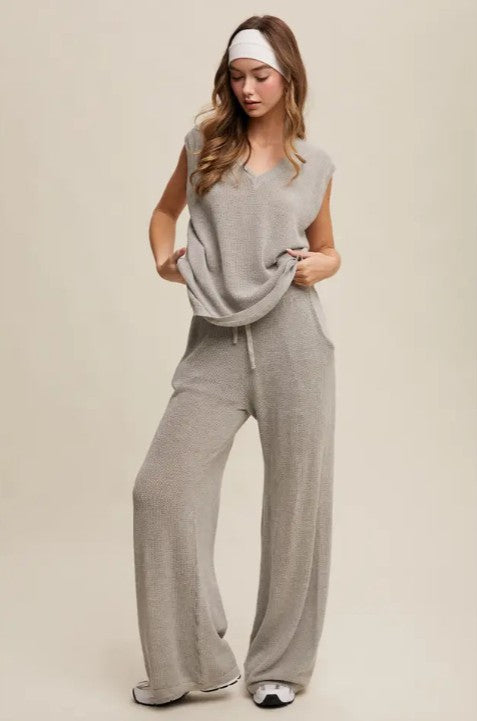 Grey knit Lounge Pants