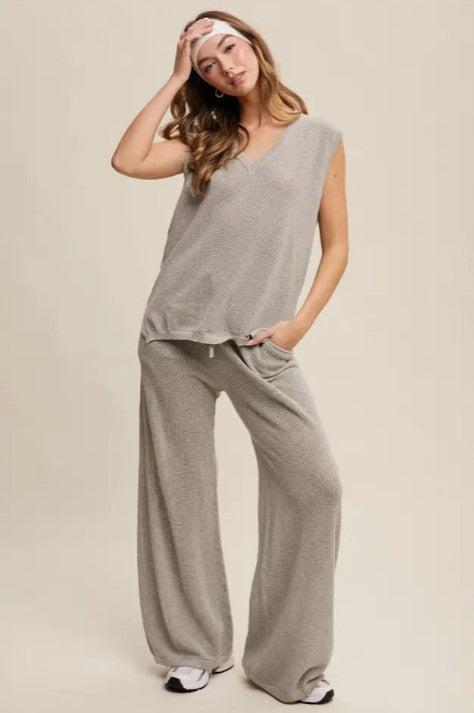Grey knit Lounge Pants