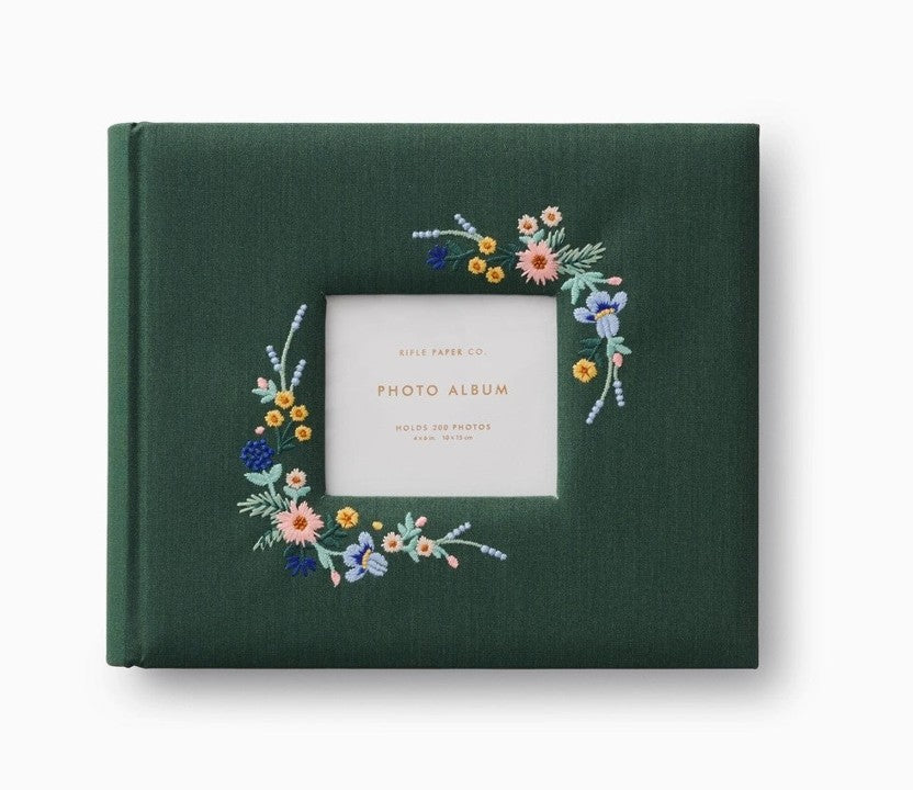 Embroidered Heirloom Photo Album
