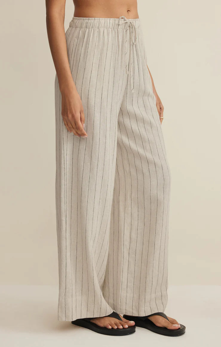 Henri Striped Wide-Leg Pants