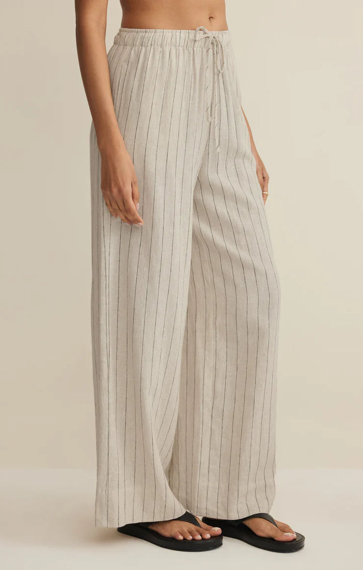 Henri Striped Wide-Leg Pants
