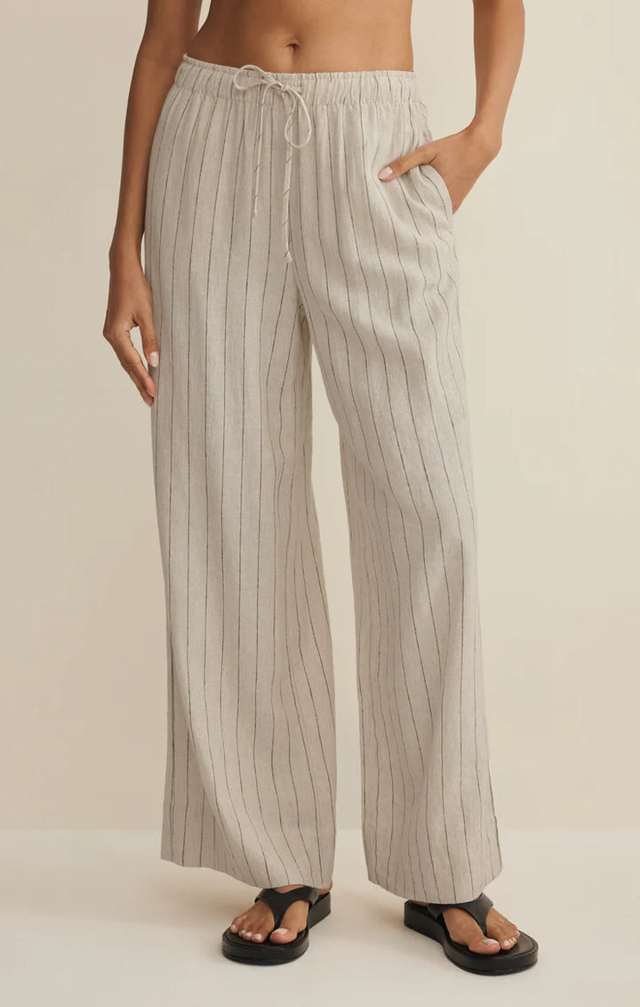 Henri Striped Wide-Leg Pants
