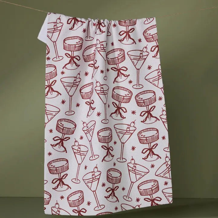 Holiday Geometry Tea Towels