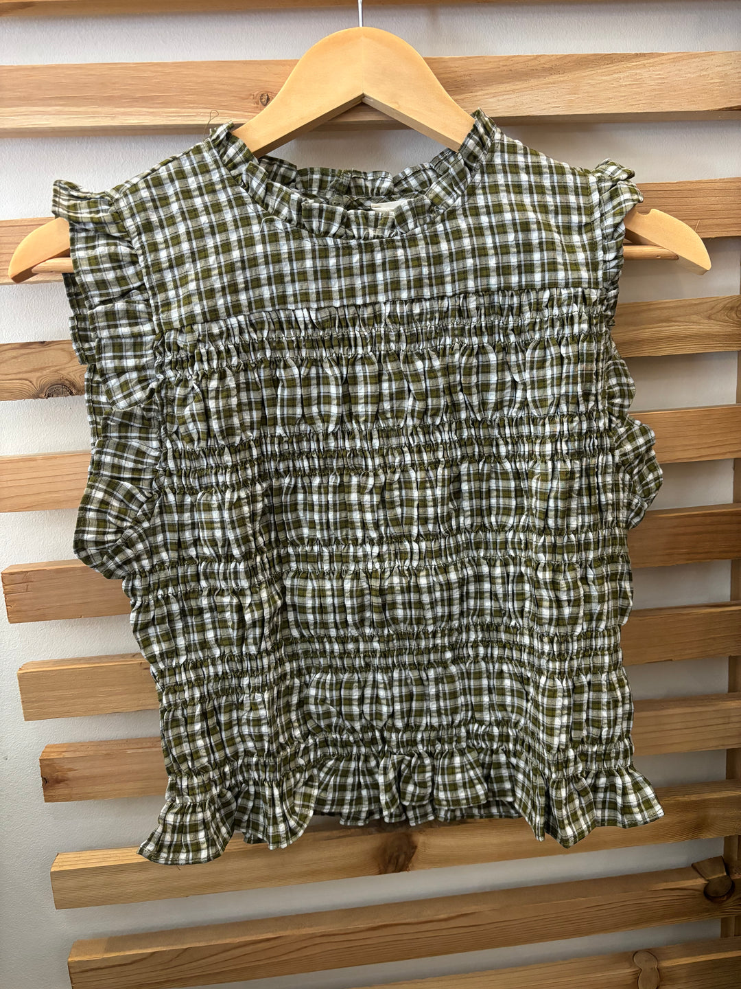 Olivia Smocked Peplem Top