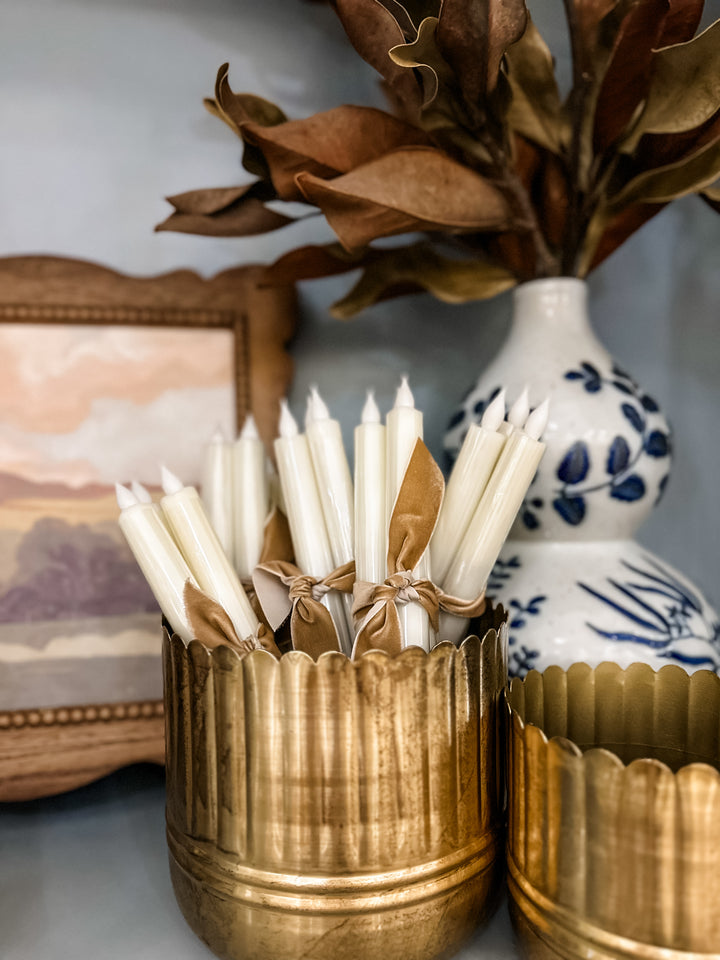 Flameless LED Wax Taper Candles