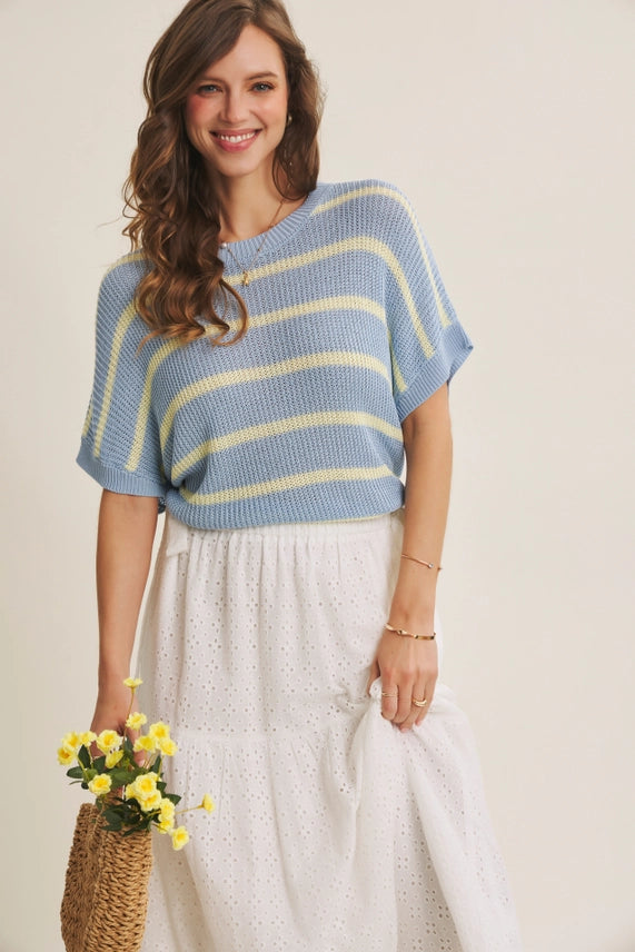 Jessica Striped Sweater Top