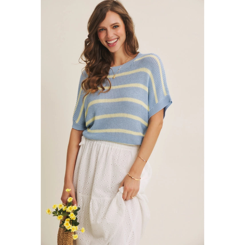 Jessica Striped Sweater Top