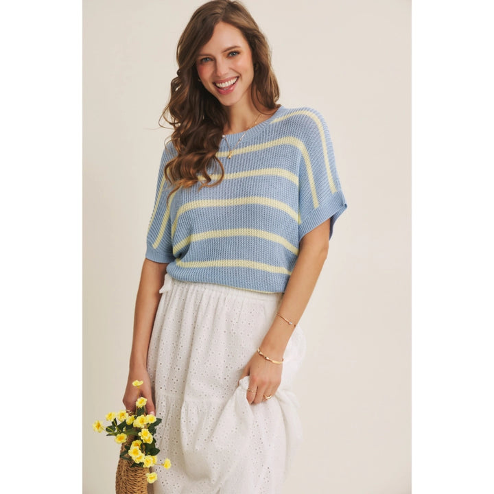 Jessica Striped Sweater Top