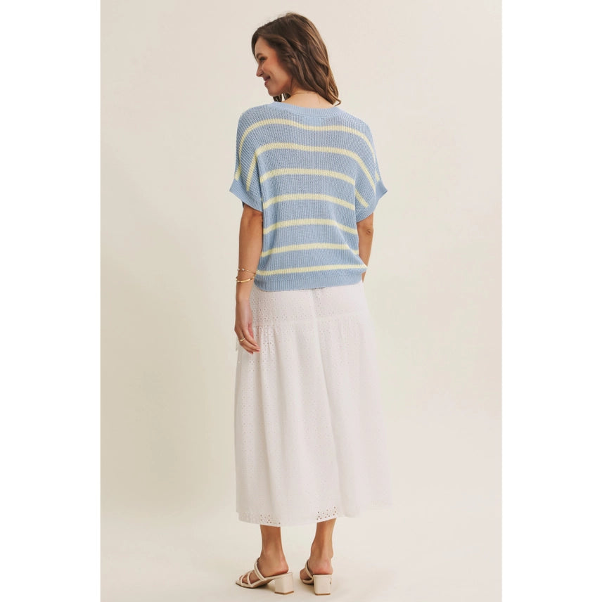 Jessica Striped Sweater Top