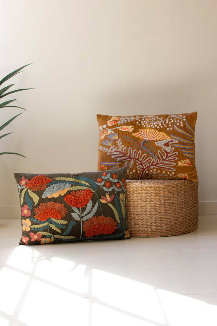 Embroidered Pillows