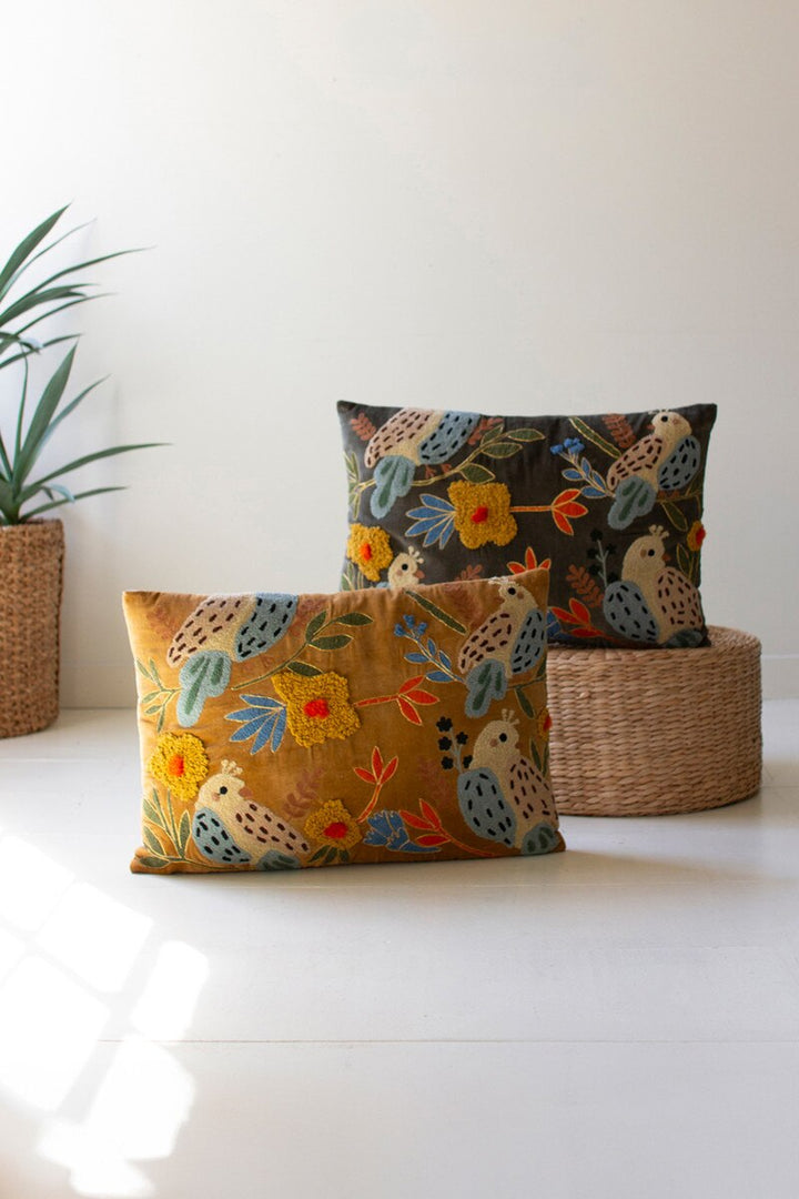 Embroidered Pillows