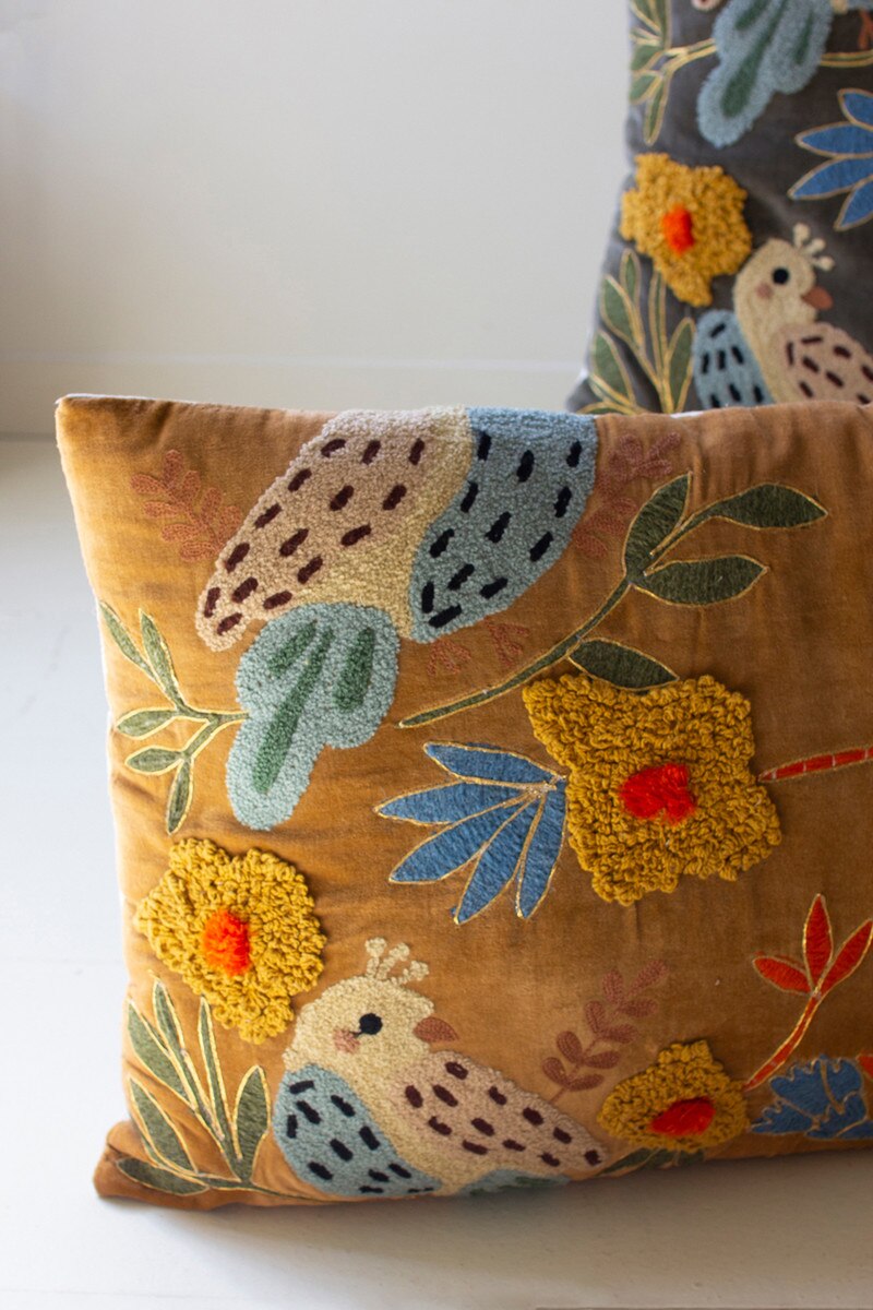 Embroidered Pillows