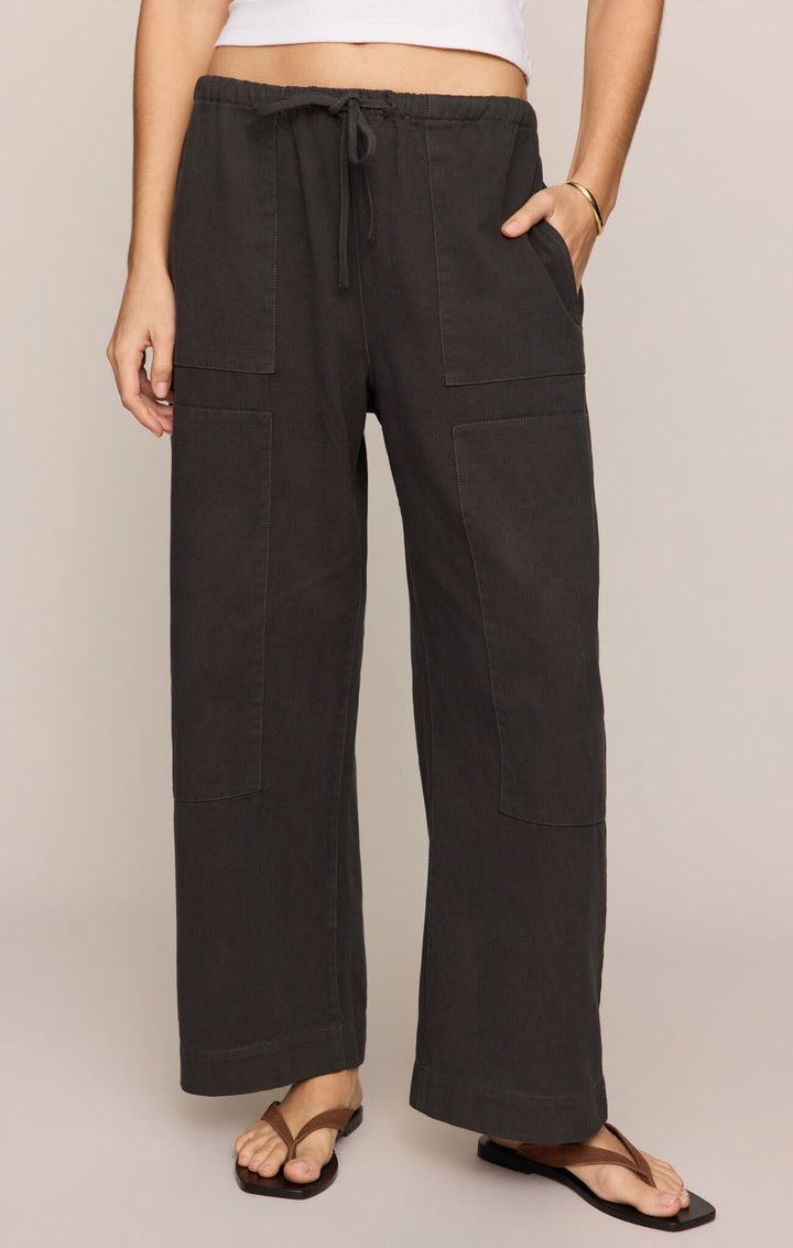 Kit Twill Carpenter Pant - Ash Black