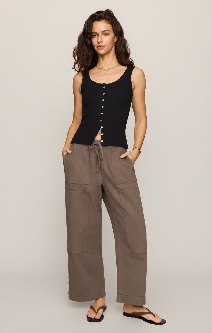 Kit Twill Carpenter Pant - Pebble Coast