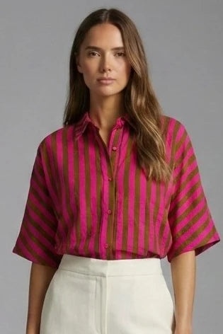 Rosewood Stripped Blouse