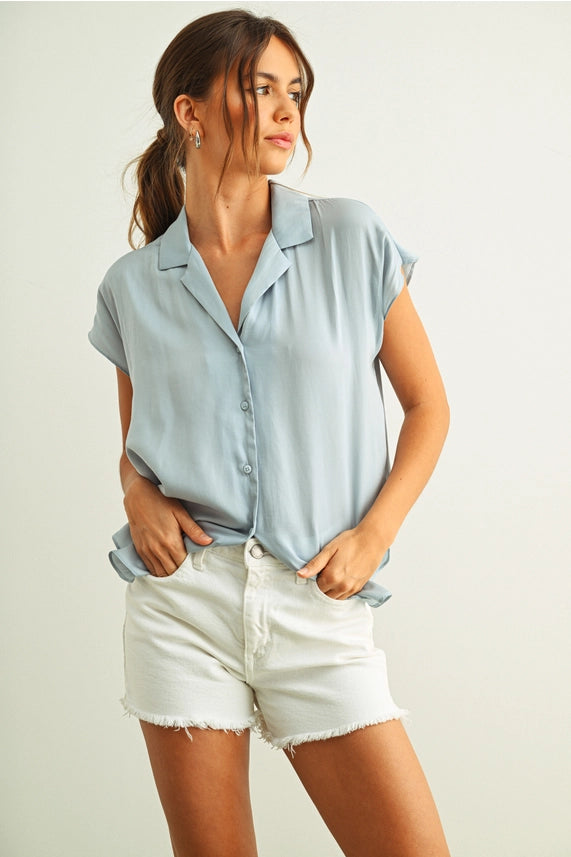 Mabel Silky Button-Up