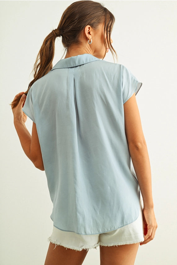 Mabel Silky Button-Up