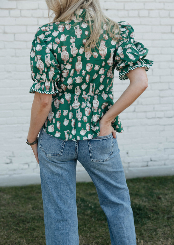 Bette Bowed Straight Leg Jeans