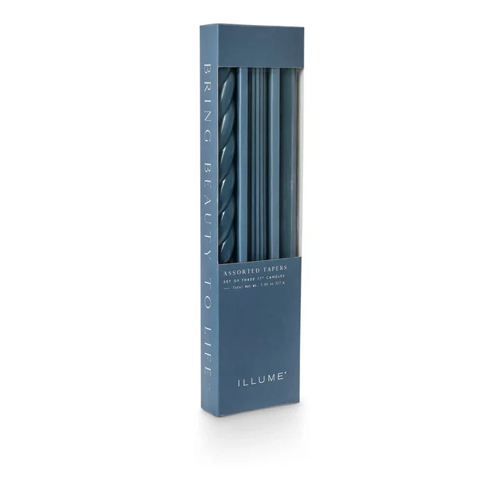 Navy Blue Taper Candles