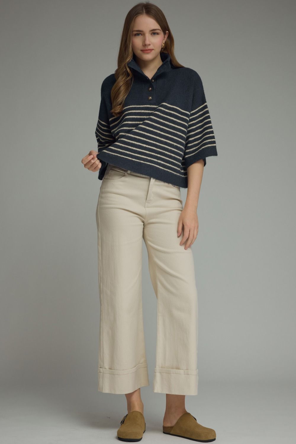 Nora Striped Knit Top