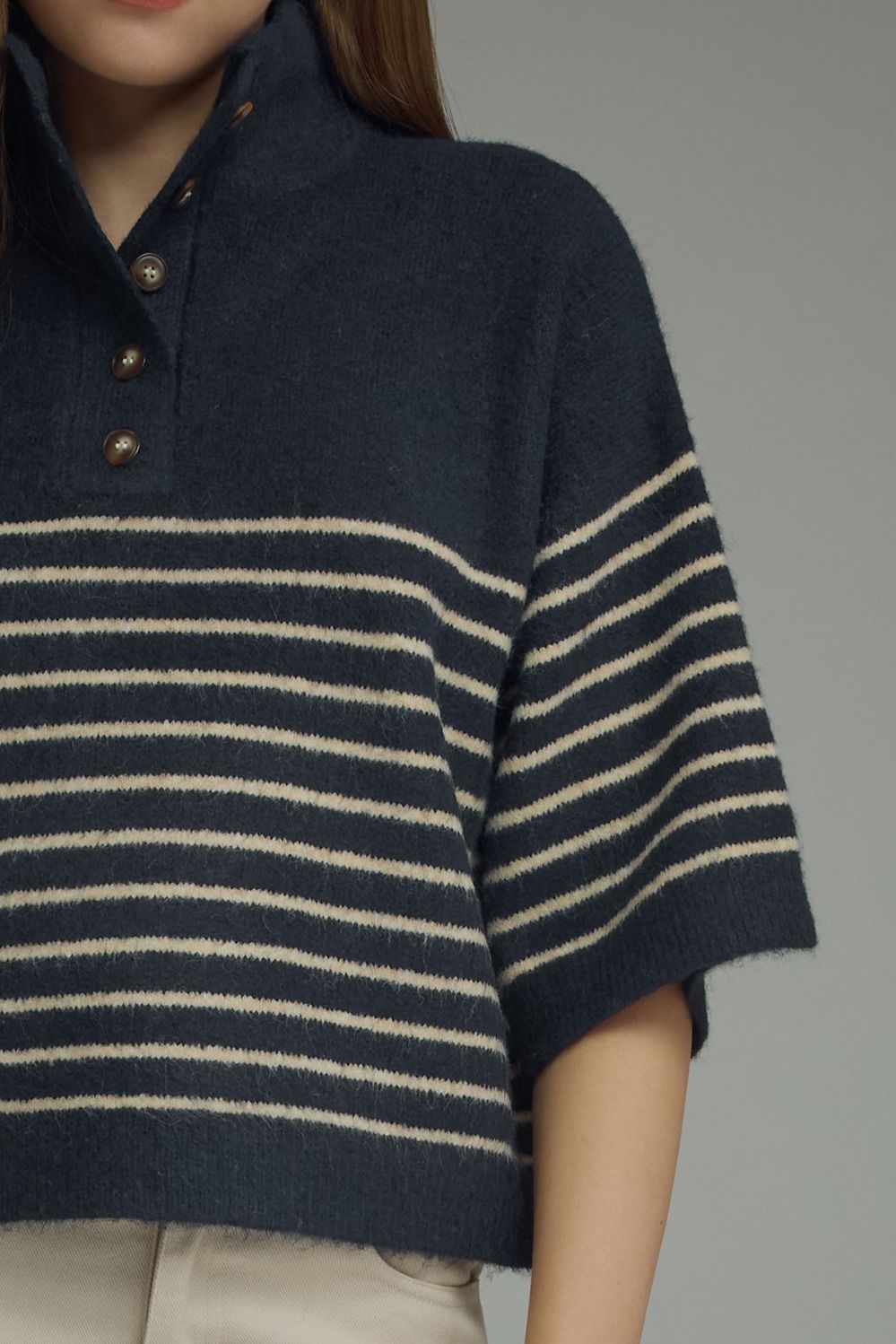 Nora Striped Knit Top
