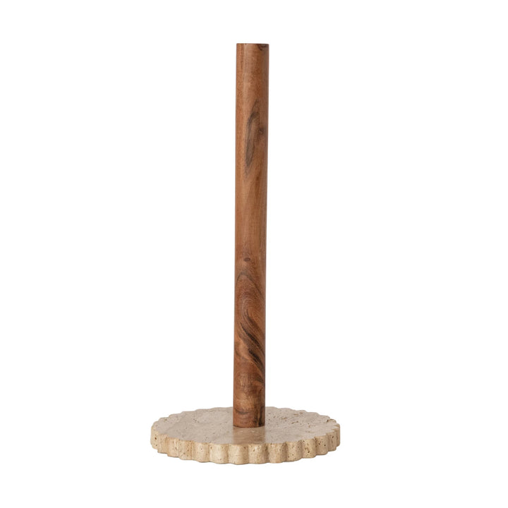 Travertine Paper Towel Holder