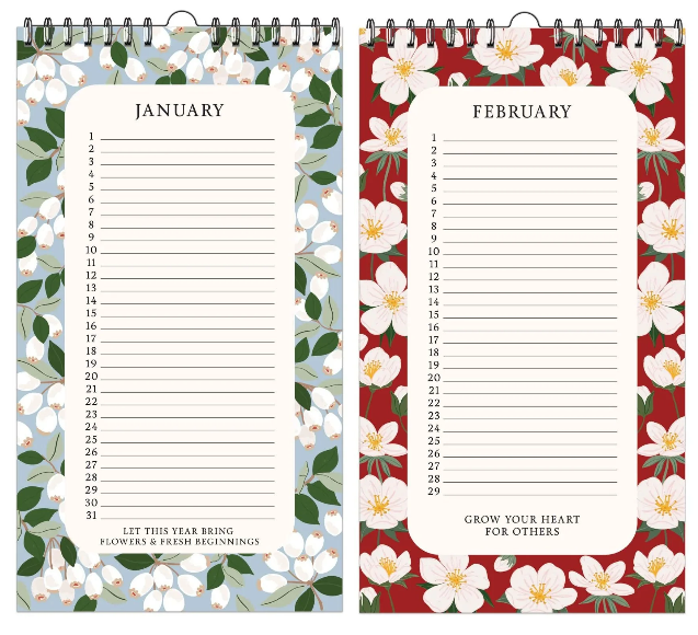 Floral Perpetual Calendar