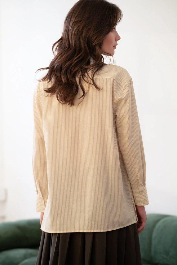 Prim Pin Stripe Button-Down