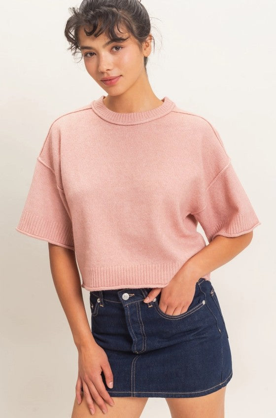 Rosalie Short Sleeve Knit Top