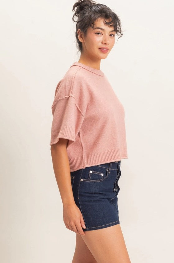 Rosalie Short Sleeve Knit Top