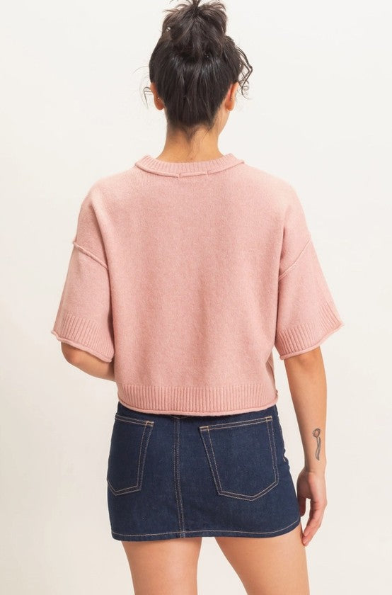 Rosalie Short Sleeve Knit Top