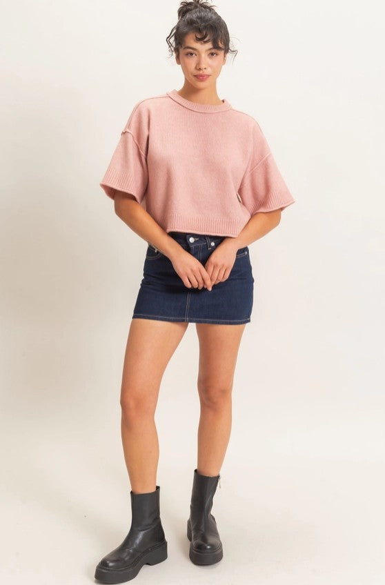 Rosalie Short Sleeve Knit Top